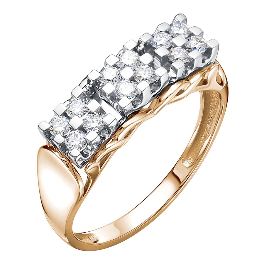 Кольцо, золото, бриллиант, К112-7349